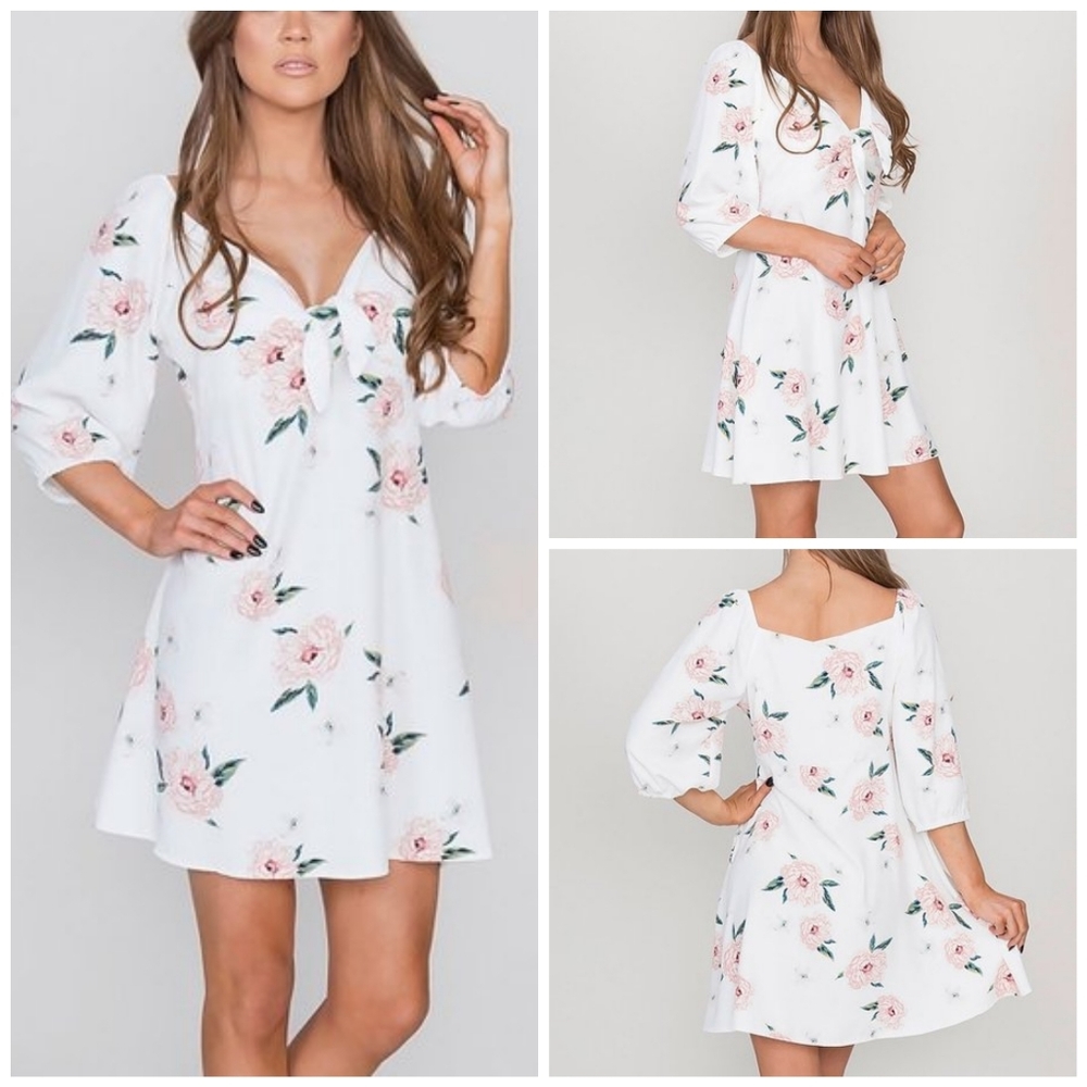 Hope Horizon white floral dress size L